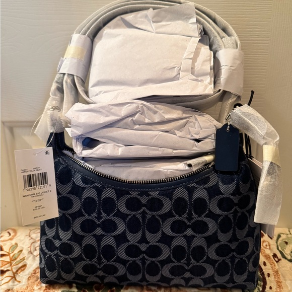 Coach Juliet Shoulder Bag 25 In Signature Denim - Picture 3 of 5